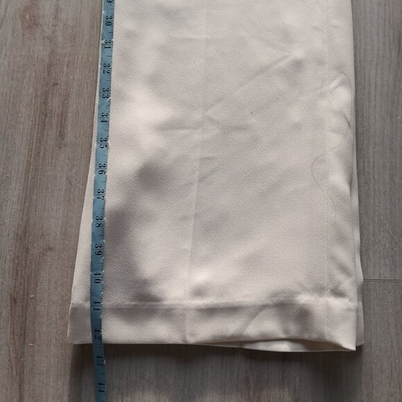Like New Talbots Heritage Winter White Pants Lined Wide Leg Flat Front Size 10 - Picture 14 of 15